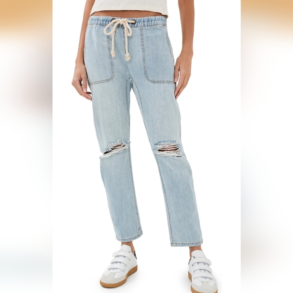 One Teaspoon Women's Shabbies Drawstring Boyfriend Jeans